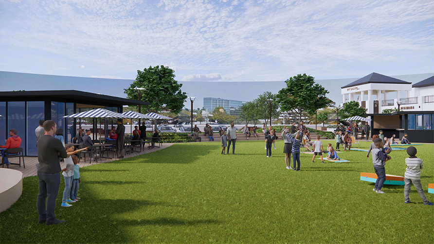 Courtyard View Rendering