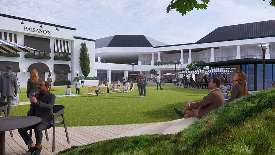 Courtyard View Rendering