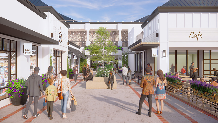Pedestrian Paseo Rendering
